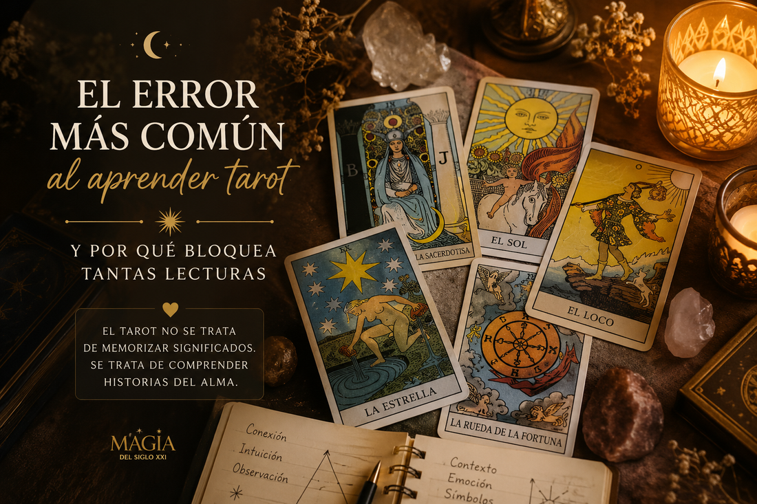 El error más común al aprender tarot (y por qué bloquea tantas lecturas)