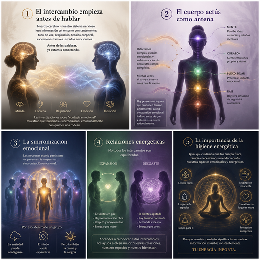 Cómo intercambiamos energía con otras personas?