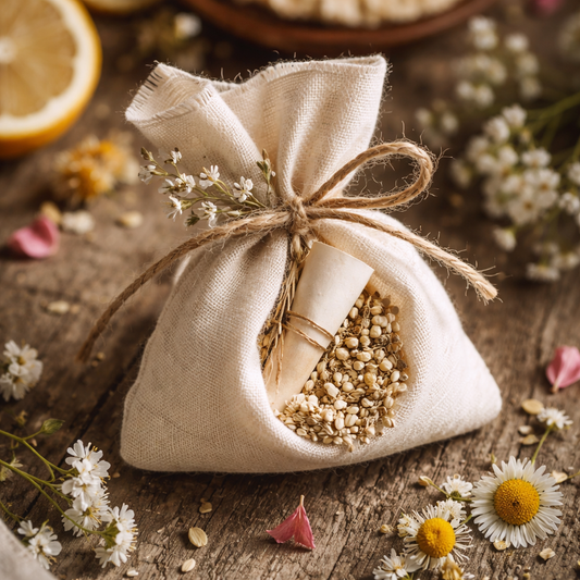 Talismán de Ostara: saquito de siembra