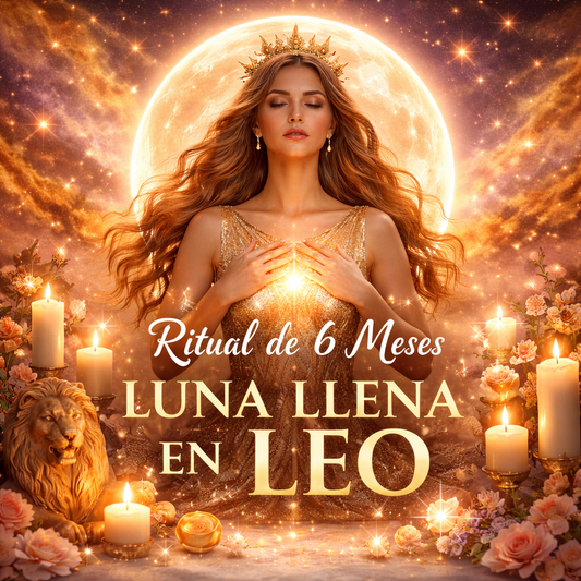 🌕 Ritual de 6 meses con la Luna Llena en Leo