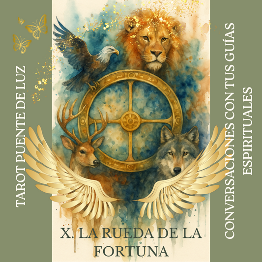 Tarot Puente de Luz – 22 Arcanos Mayores (Estilo Acuarela)